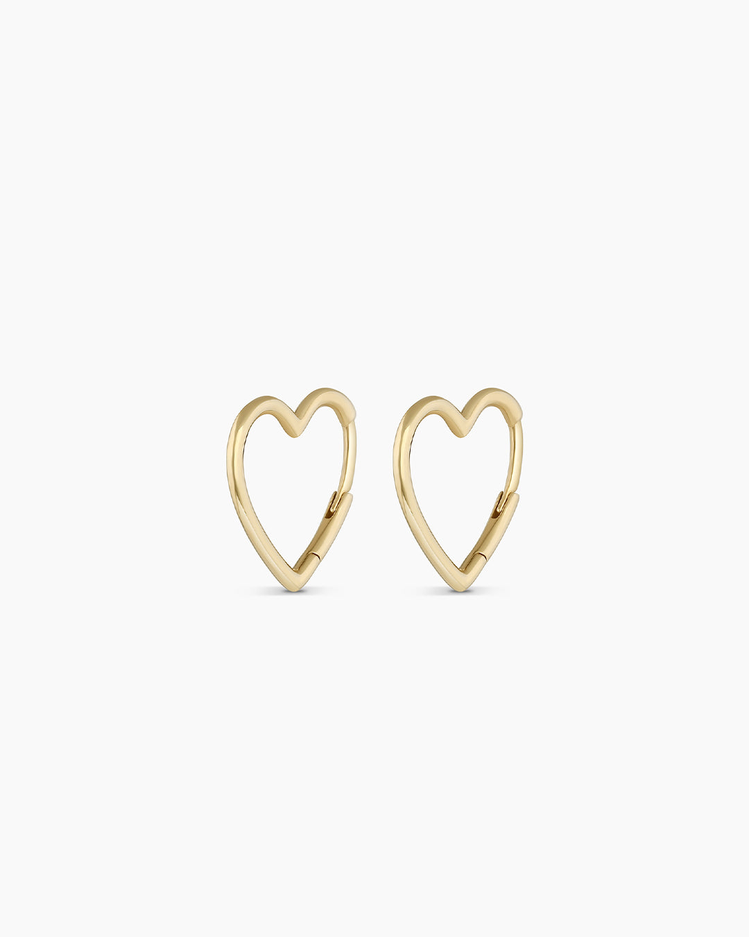 Gorjana 14k Gold Open Heart Huggies