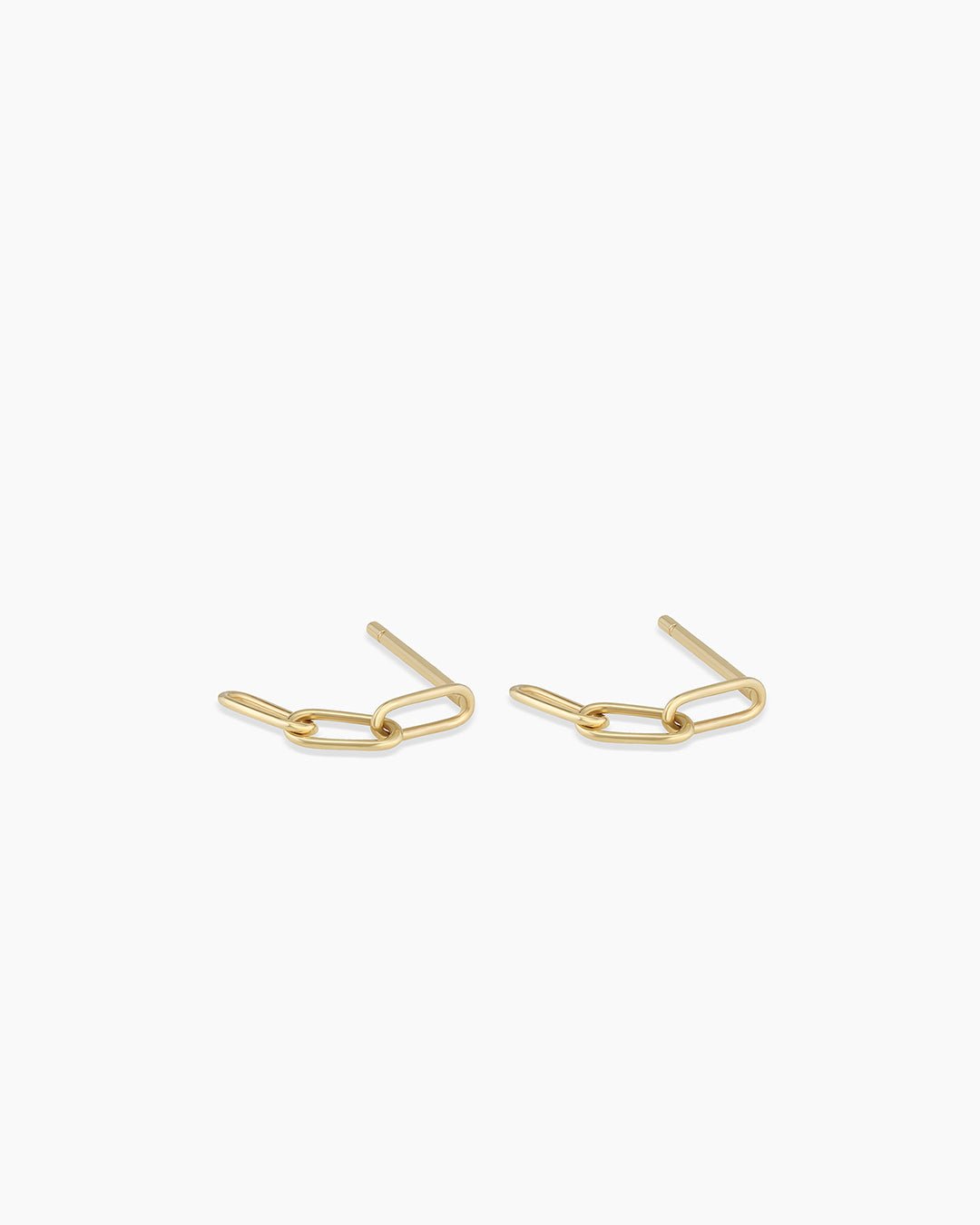 Woman wearing Parker Earring || option::14k Solid Gold, Pair