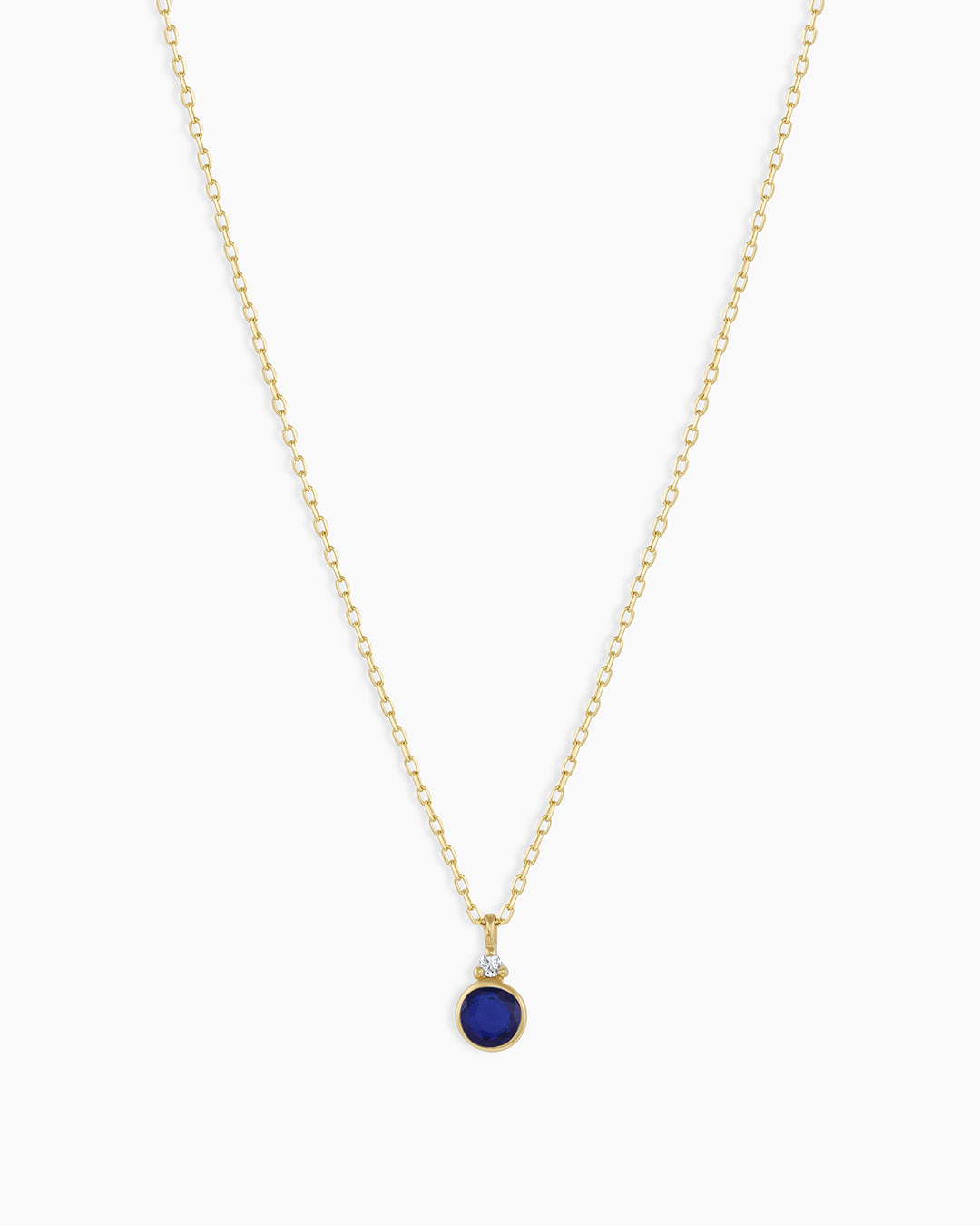 14k Gold Birthstone Necklace