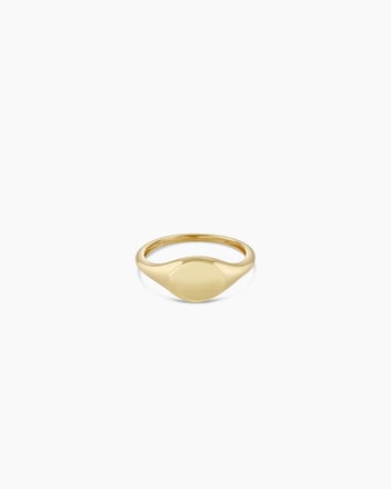 14k Gold Bespoke Signet Ring – gorjana