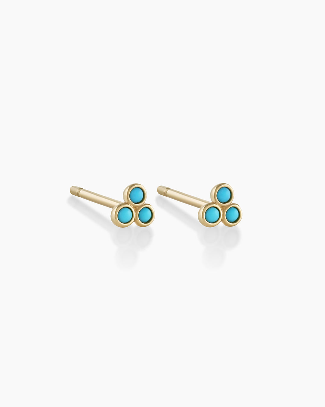Precious Stone Stud Earrings - Sapphire Ear Studs