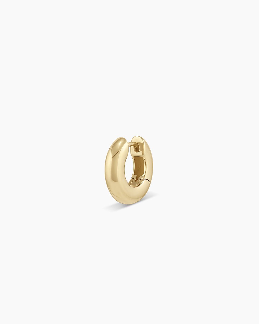 Lou Huggie Earring || option::14k Solid Gold, Single