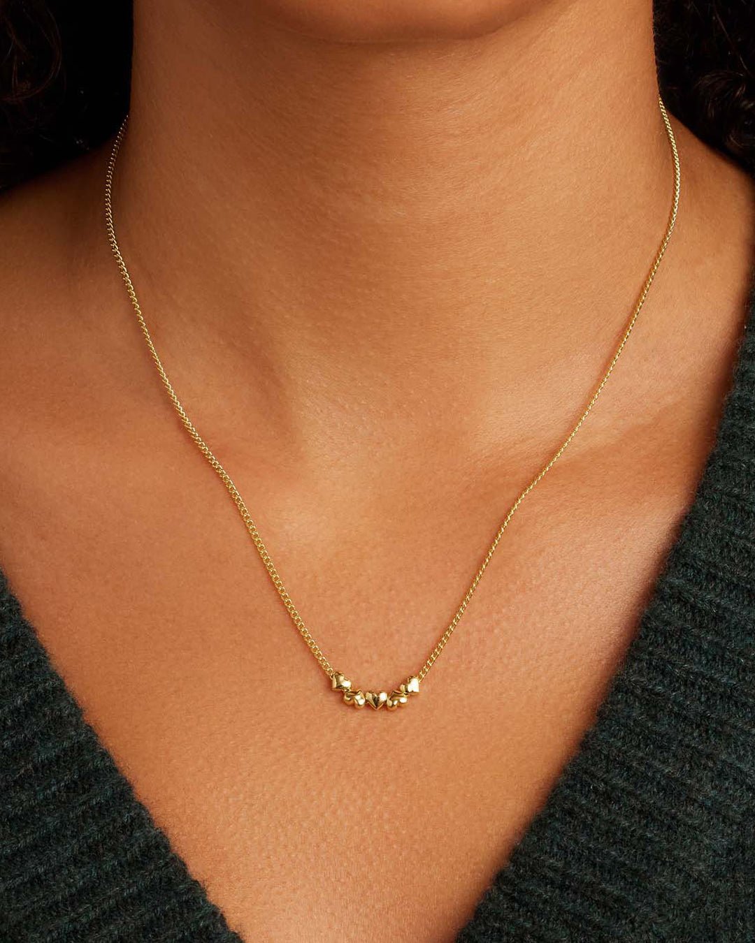 Lou Heart Necklace || option::Gold Plated