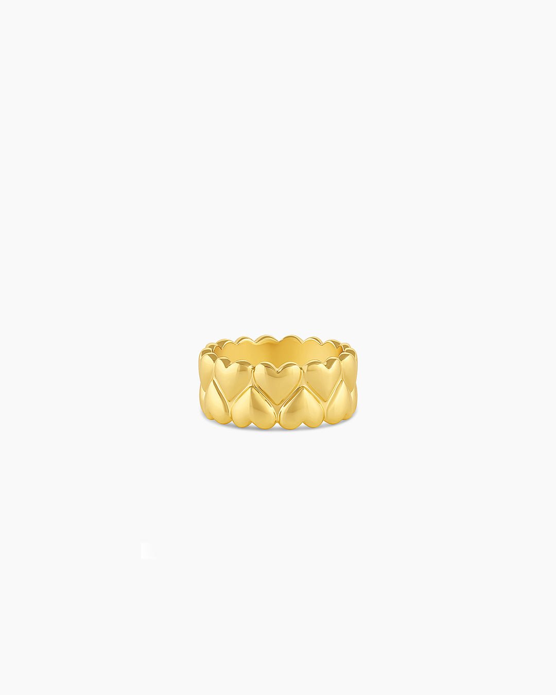 Lou Heart Statement Ring || option::Gold Plated
