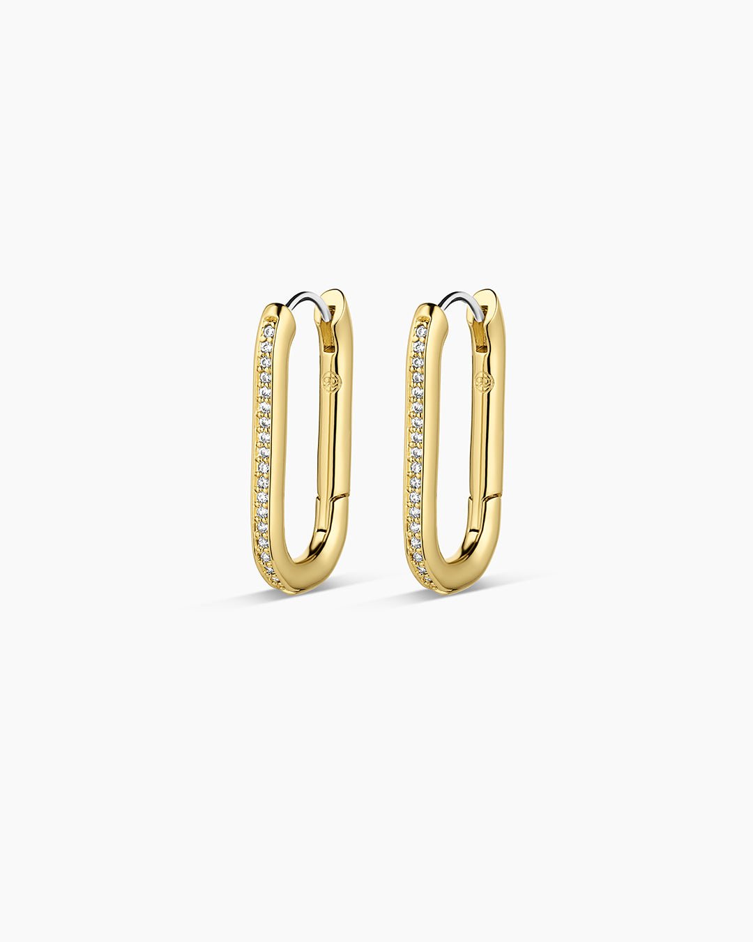 Zoey Shimmer Hoops || option::Gold Plated