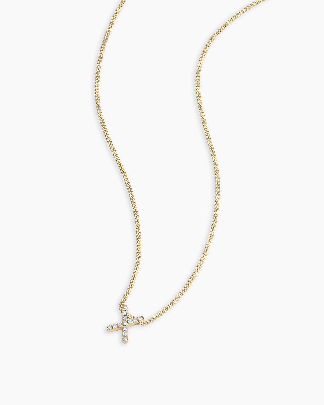 Diamond Alphabet Necklace || option::14k Solid Gold, X