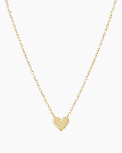 14K Gold Heart Mini Necklace