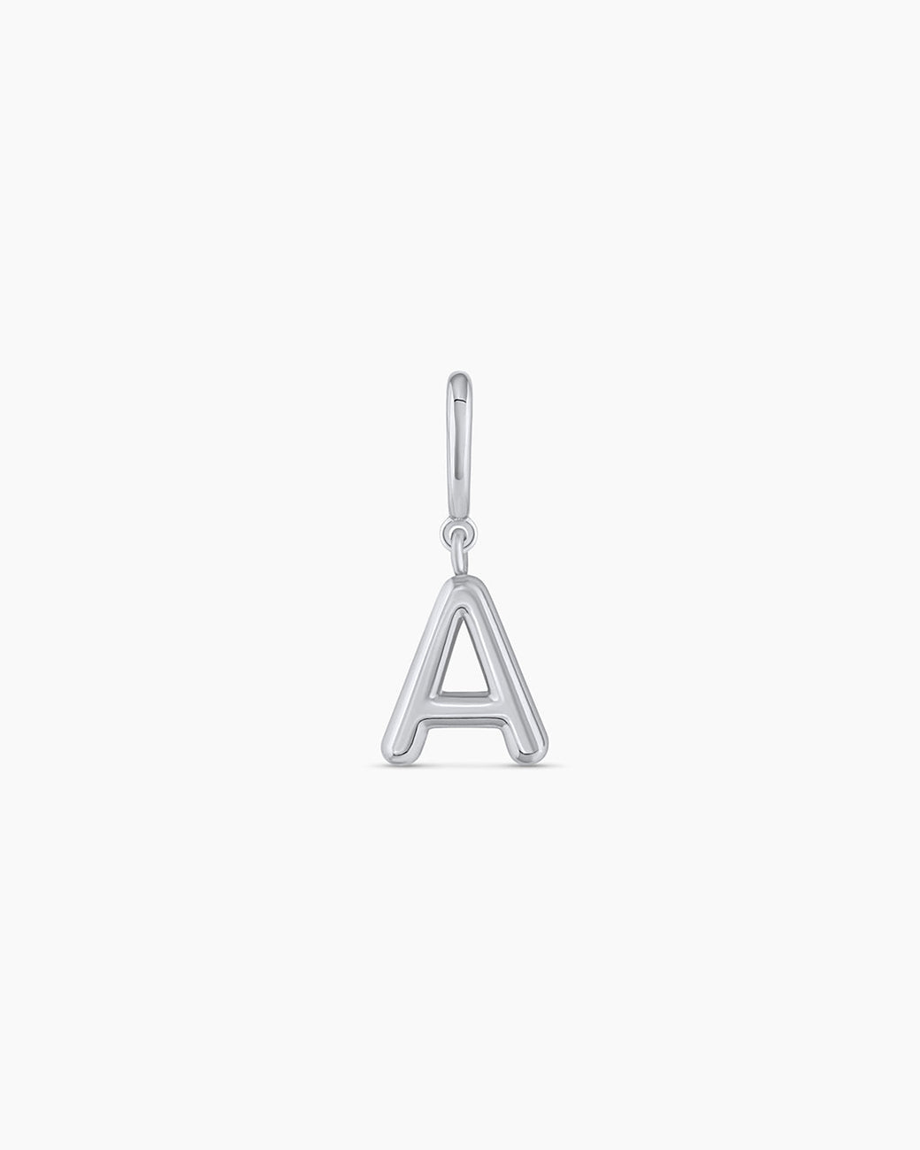 Alphabet Helium Parker Charm || option:: Silver Plated, A