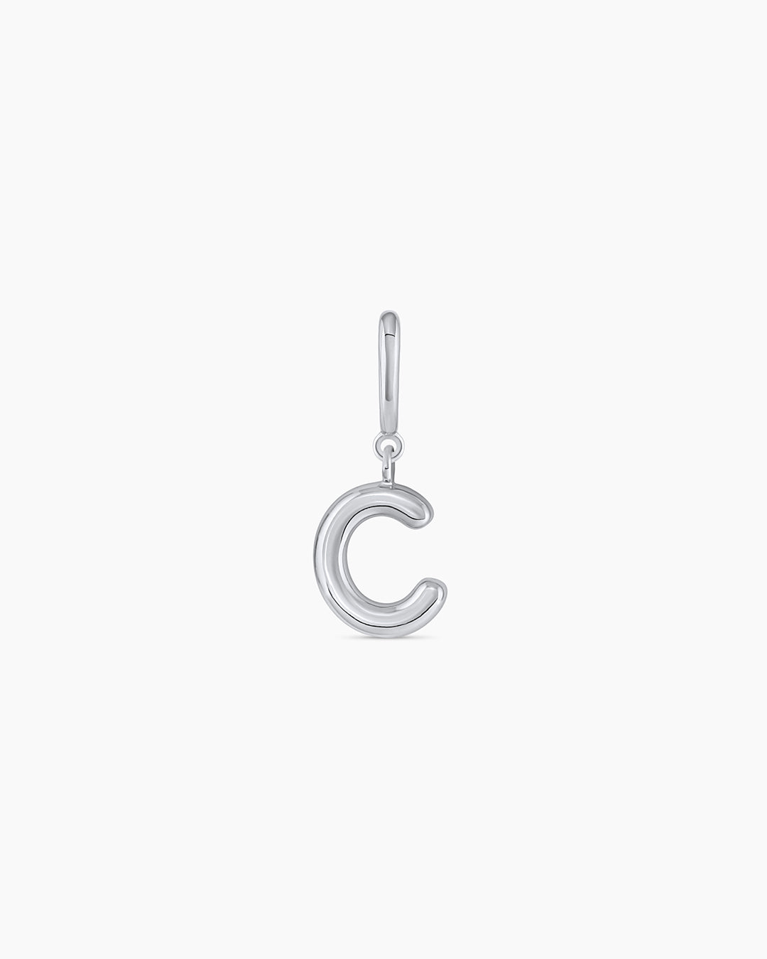 Alphabet Helium Parker Charm || option:: Silver Plated, C