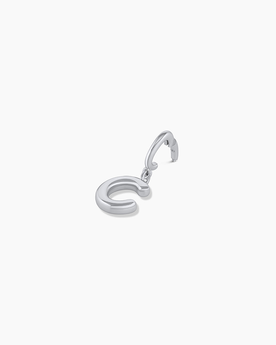 Alphabet Helium Parker Charm || option:: Silver Plated, C