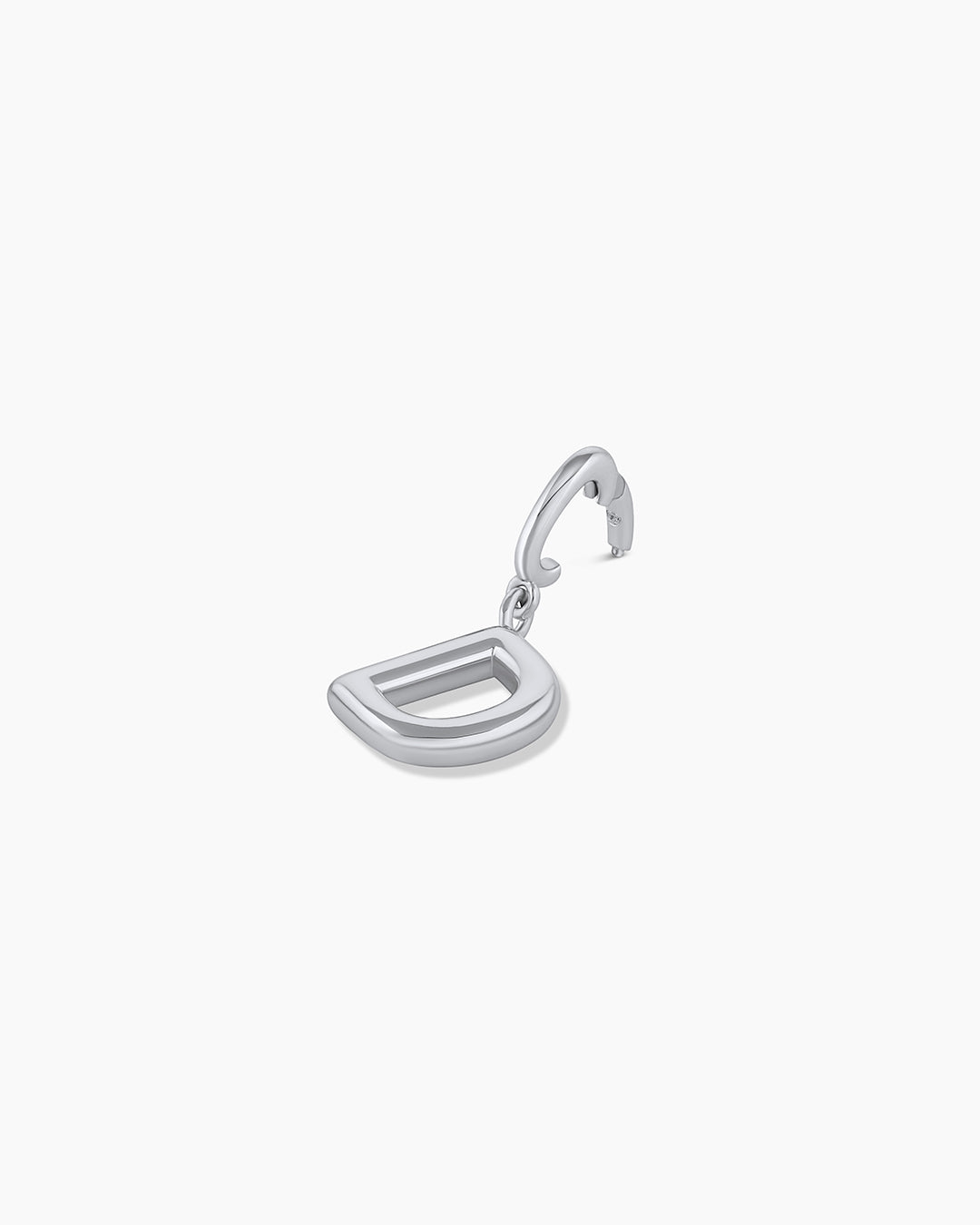 Alphabet Helium Parker Charm || option:: Silver Plated, D