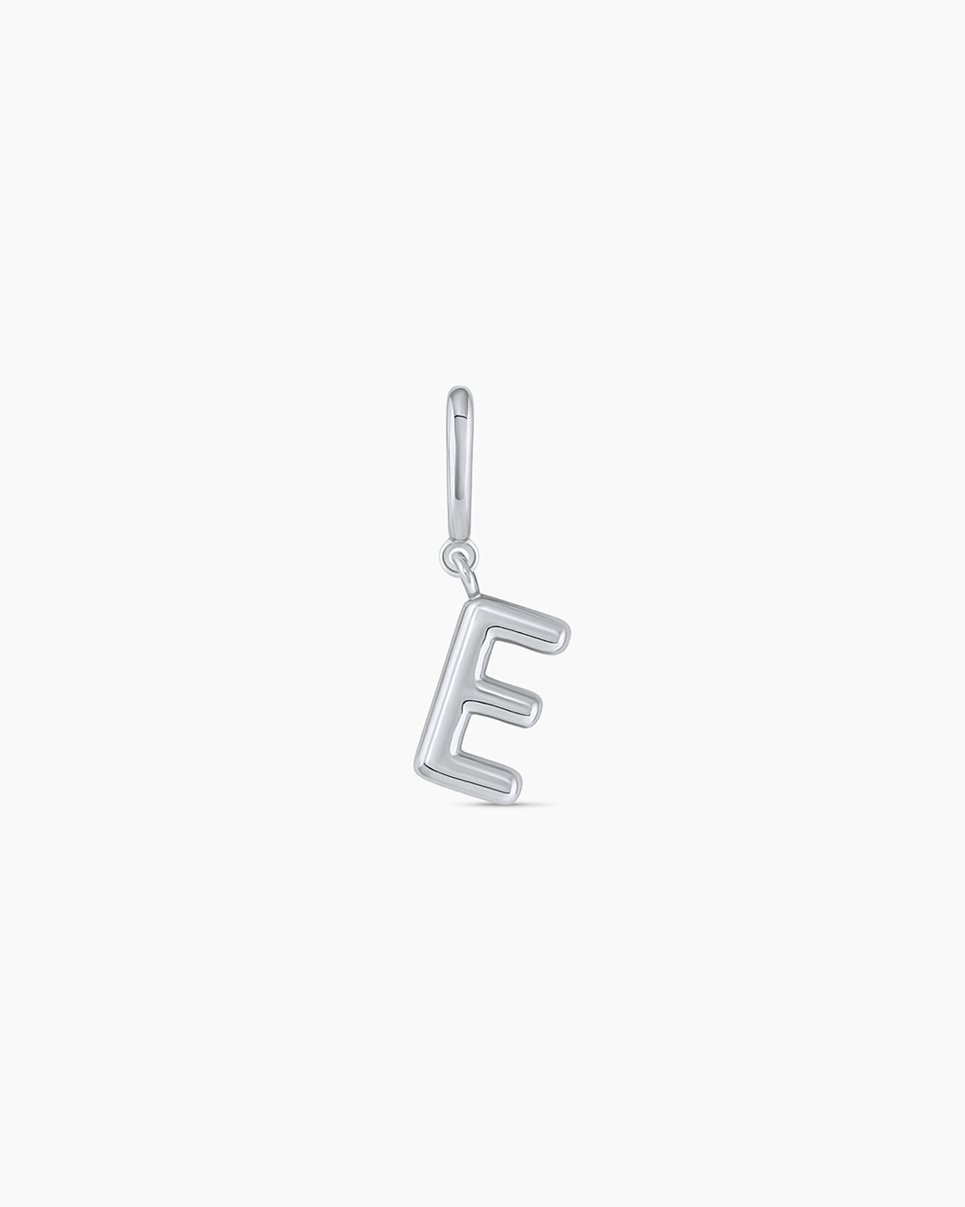 Alphabet Helium Parker Charm || option:: Silver Plated, E