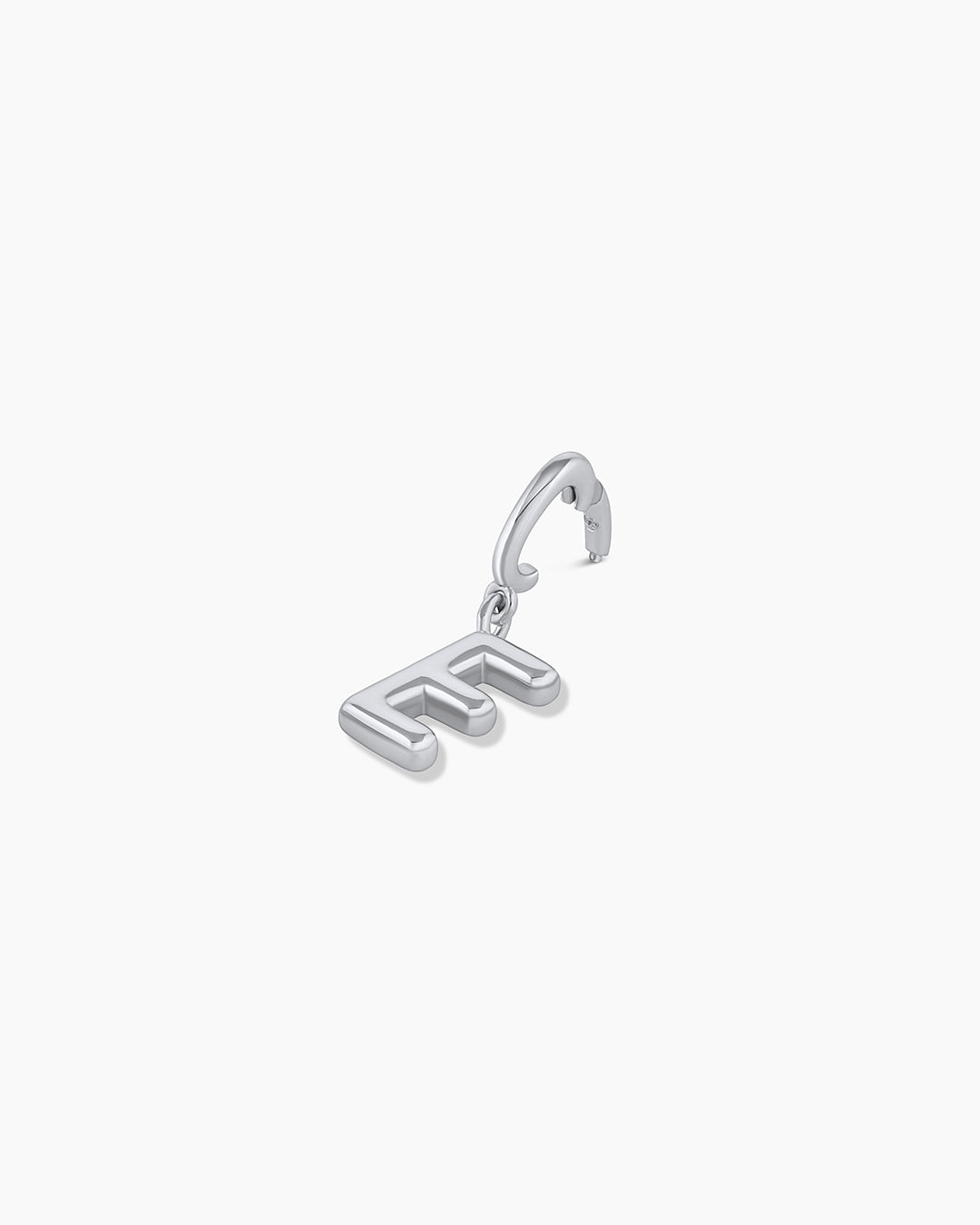 Alphabet Helium Parker Charm || option:: Silver Plated, E