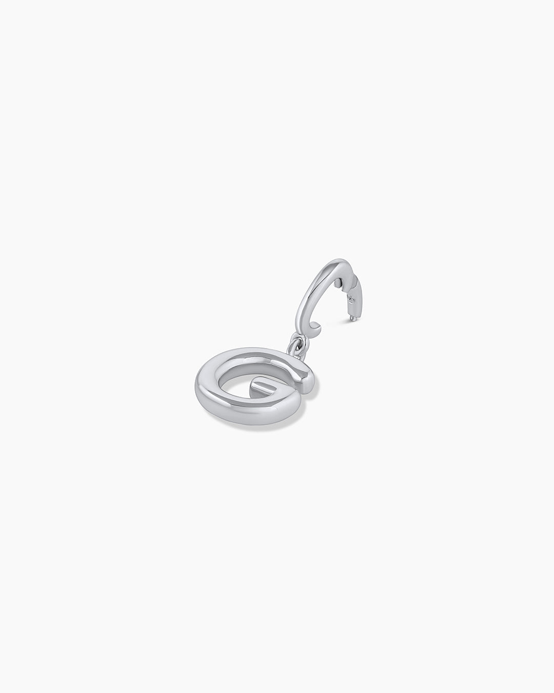 Alphabet Helium Parker Charm || option:: Silver Plated, G