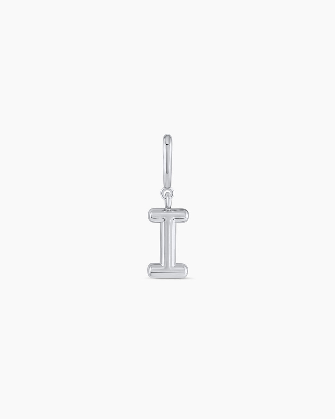 Alphabet Helium Parker Charm || option:: Silver Plated, I