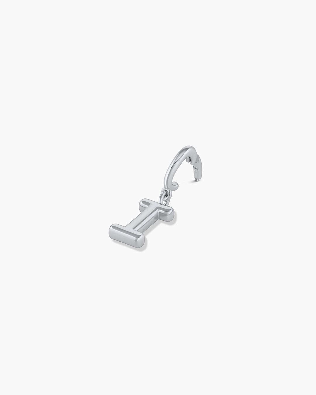 Alphabet Helium Parker Charm || option:: Silver Plated, I