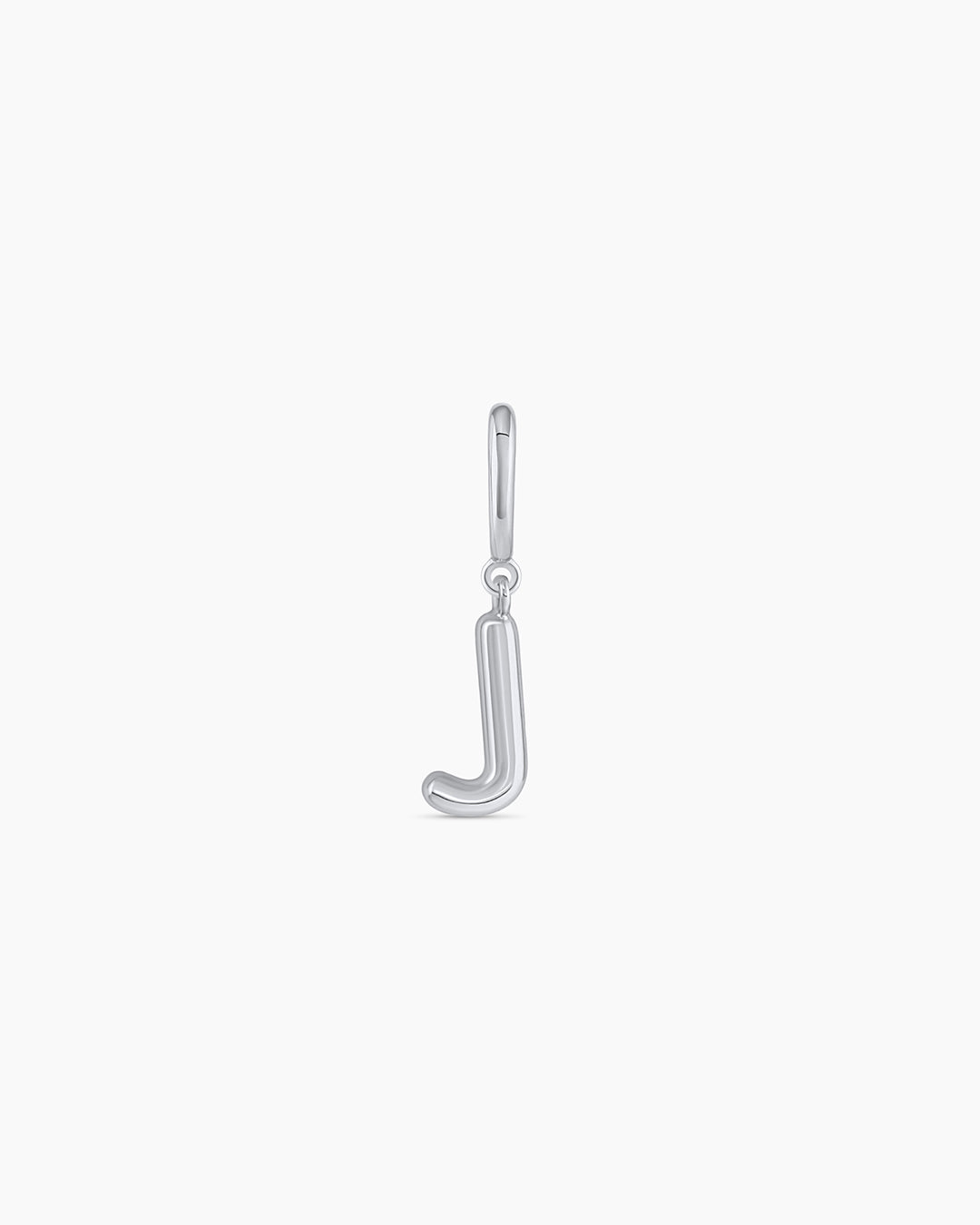Alphabet Helium Parker Charm || option:: Silver Plated, J