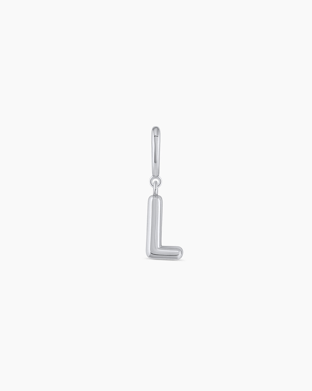Alphabet Helium Parker Charm || option:: Silver Plated, L