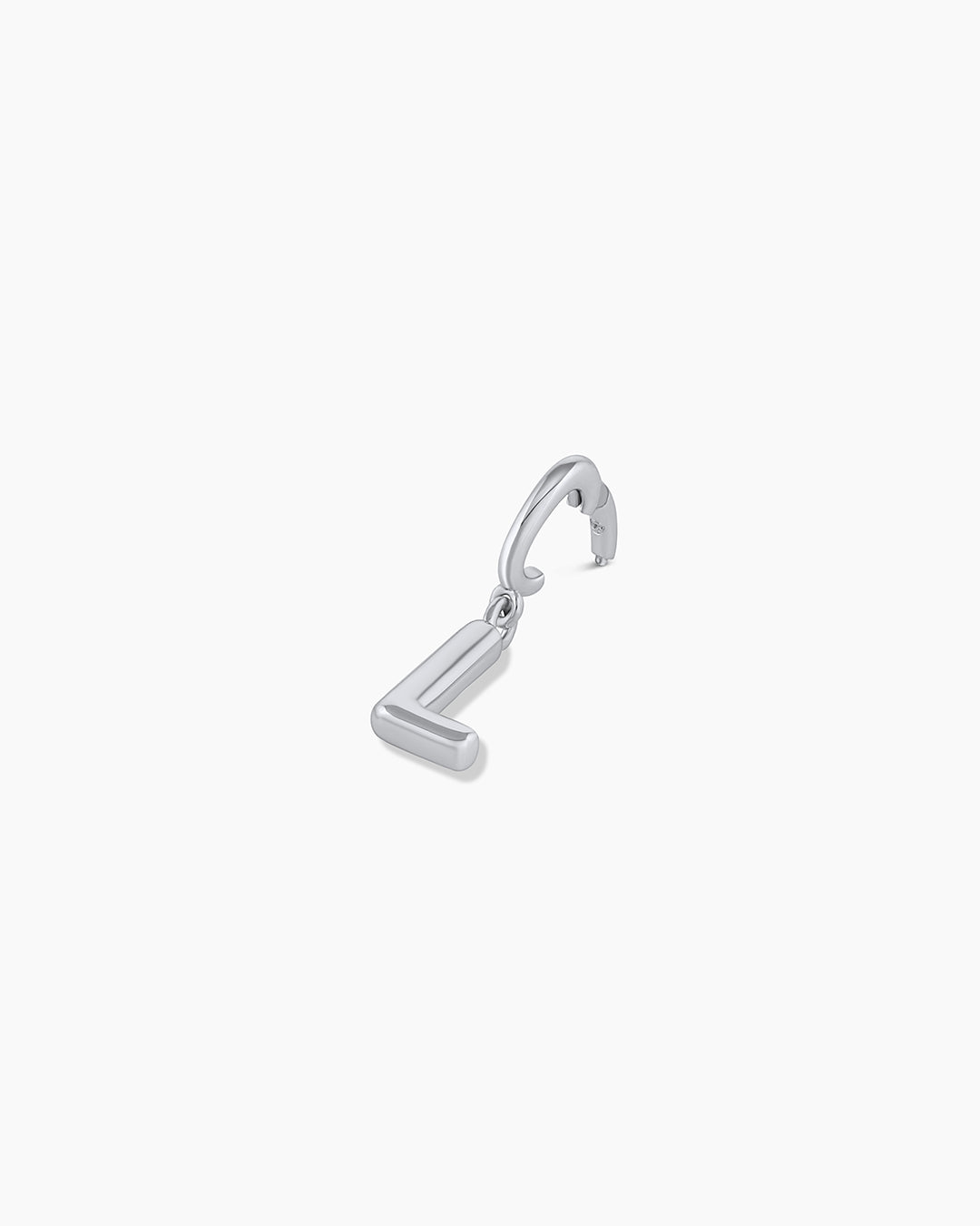 Alphabet Helium Parker Charm || option:: Silver Plated, L