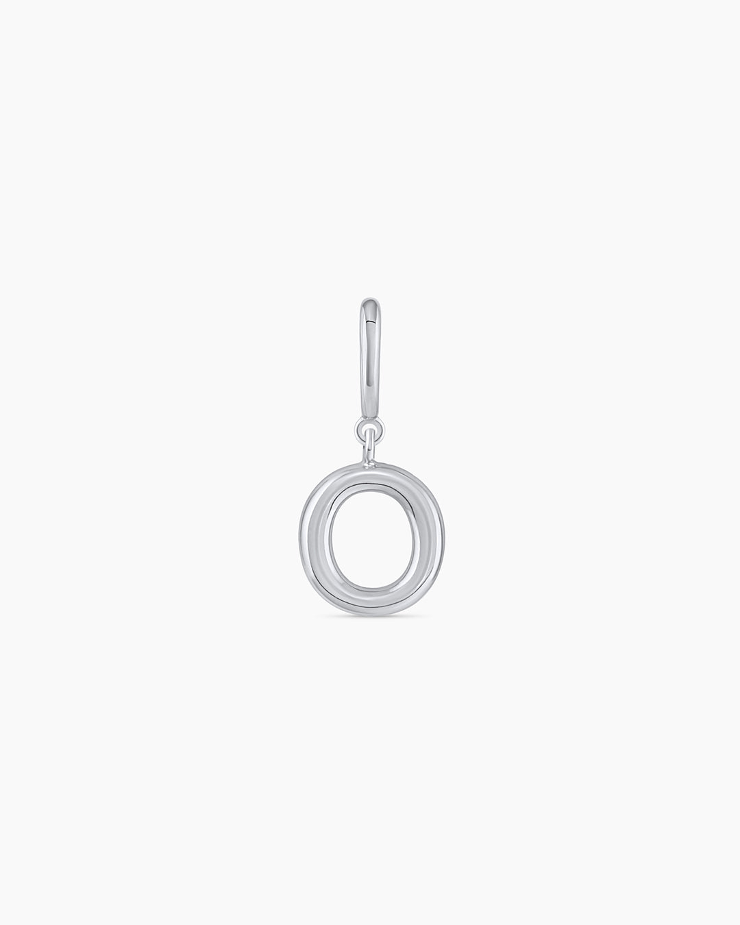 Alphabet Helium Parker Charm || option:: Silver Plated, O