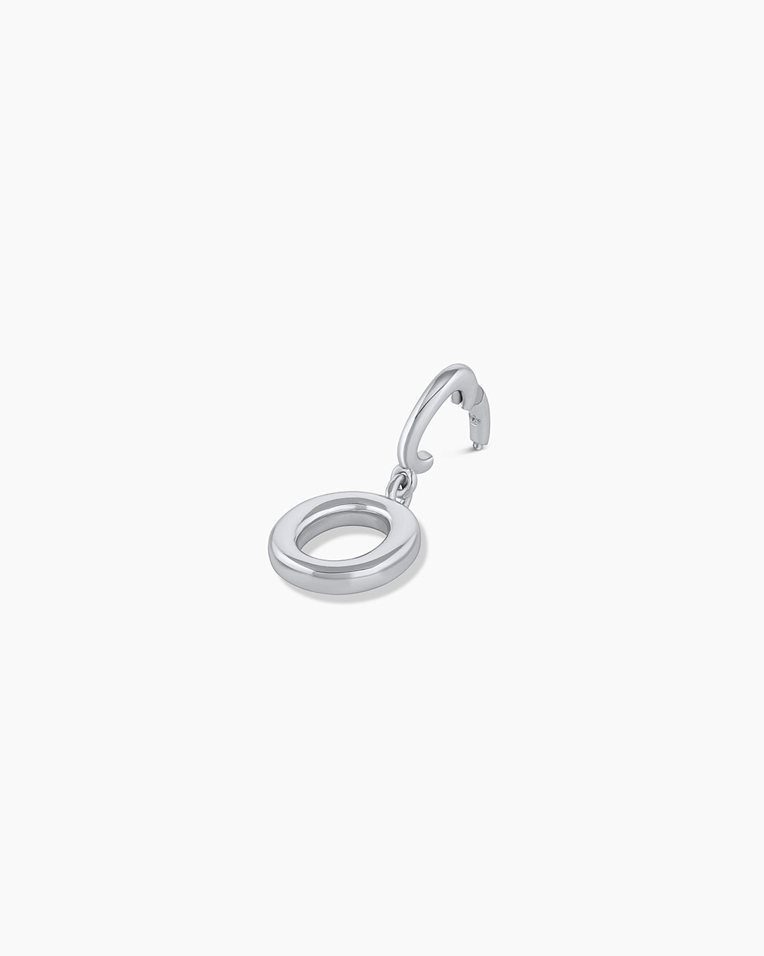 Alphabet Helium Parker Charm || option:: Silver Plated, O