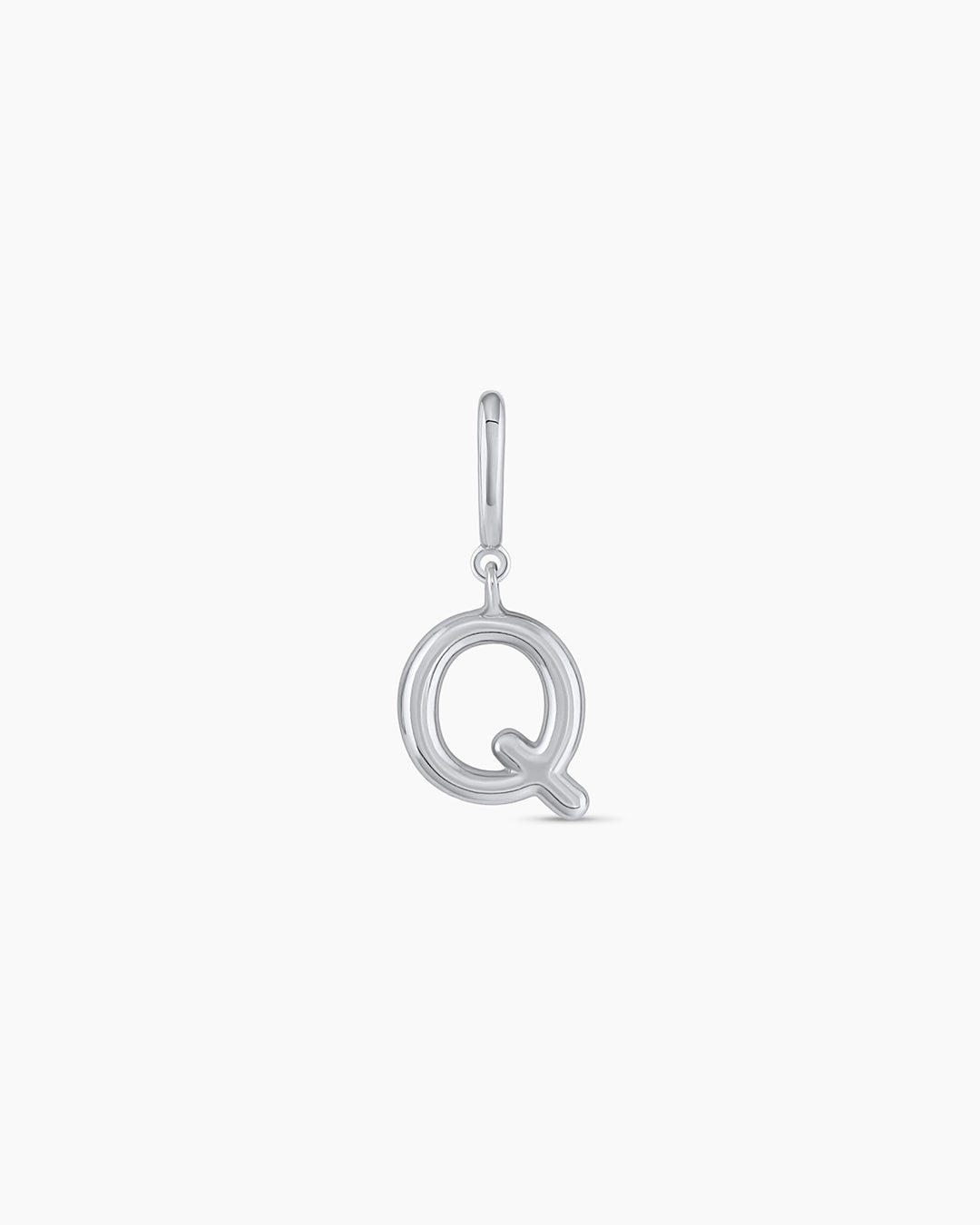 Alphabet Helium Parker Charm || option:: Silver Plated, Q