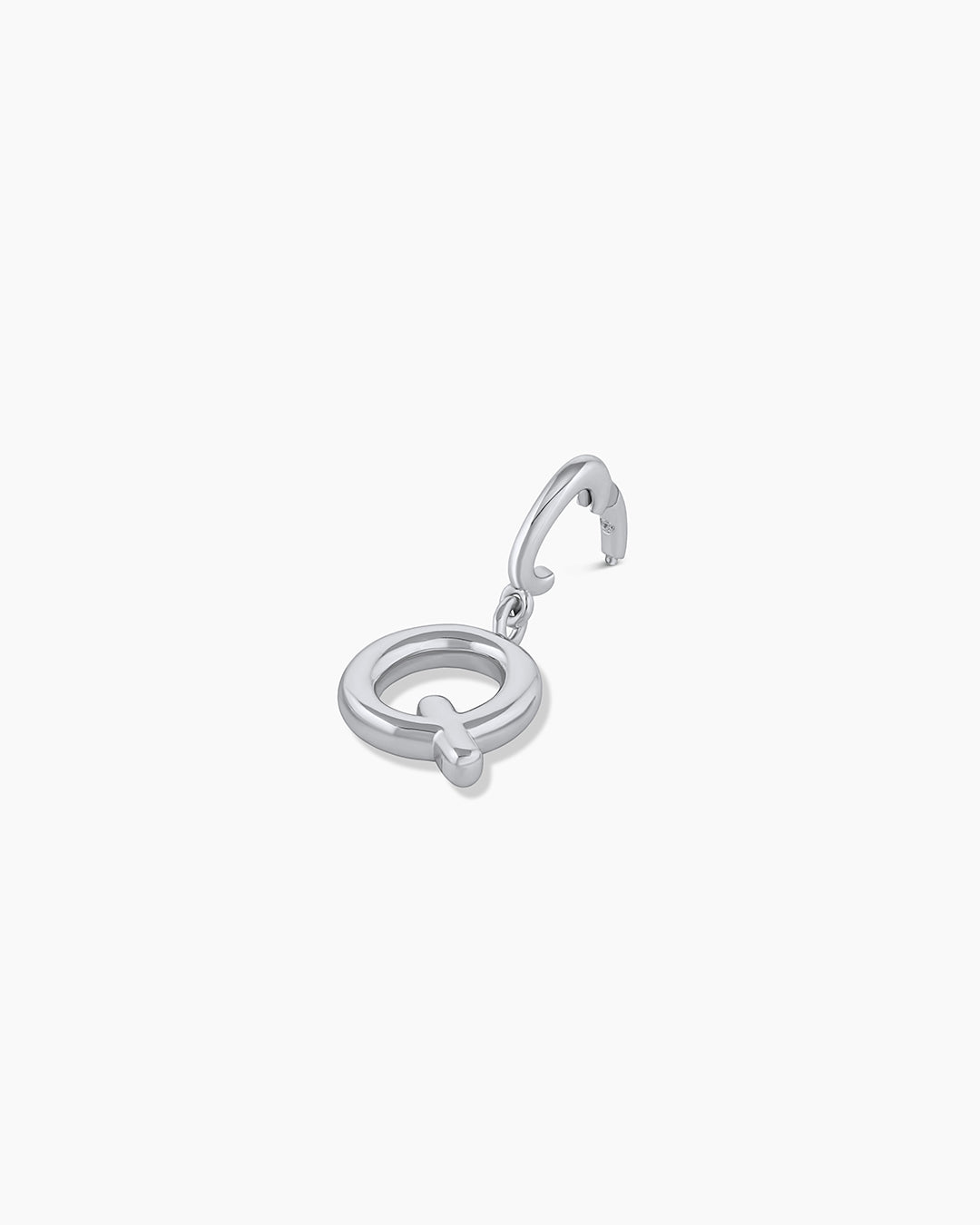 Alphabet Helium Parker Charm || option:: Silver Plated, Q