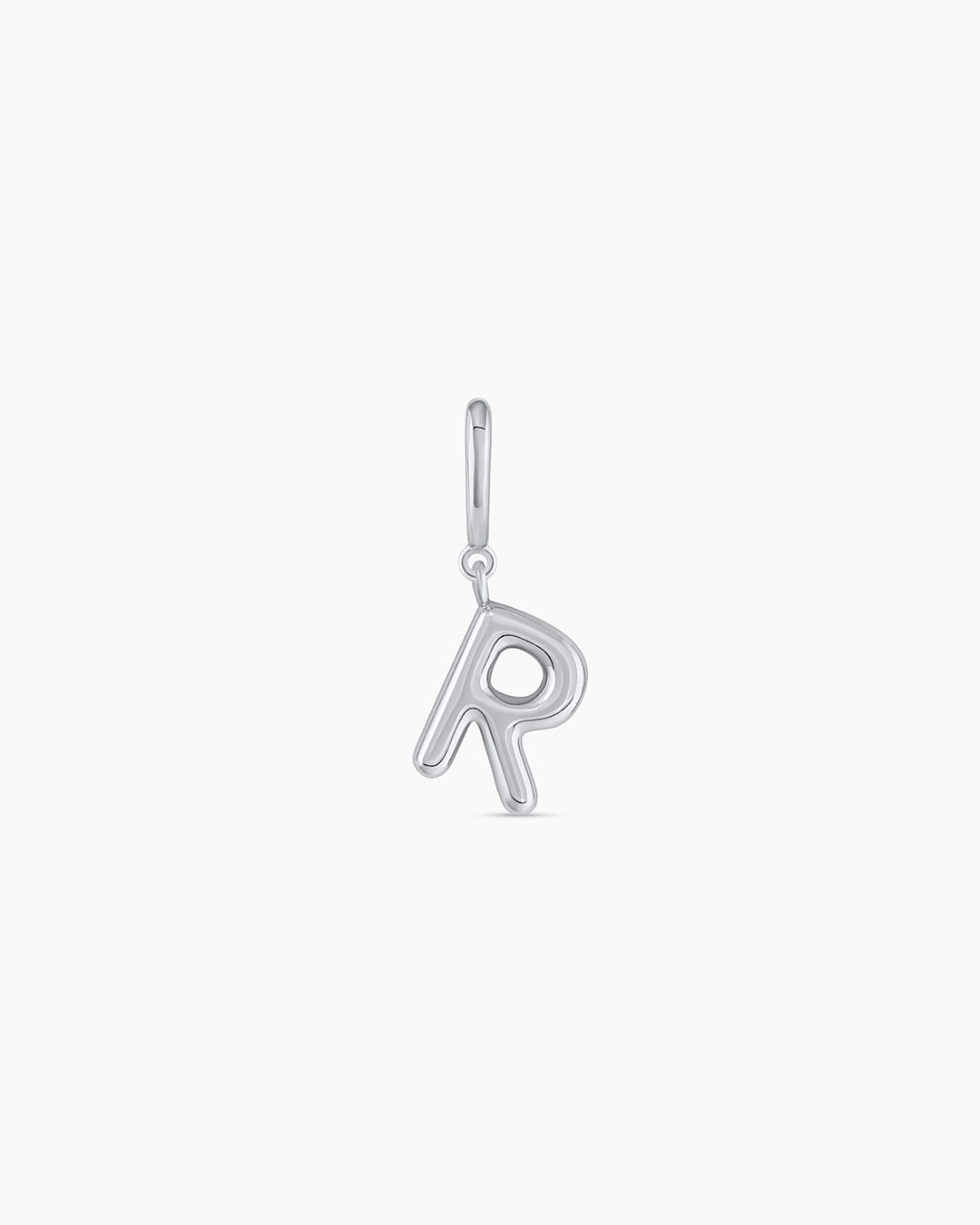 Alphabet Helium Parker Charm || option:: Silver Plated, R