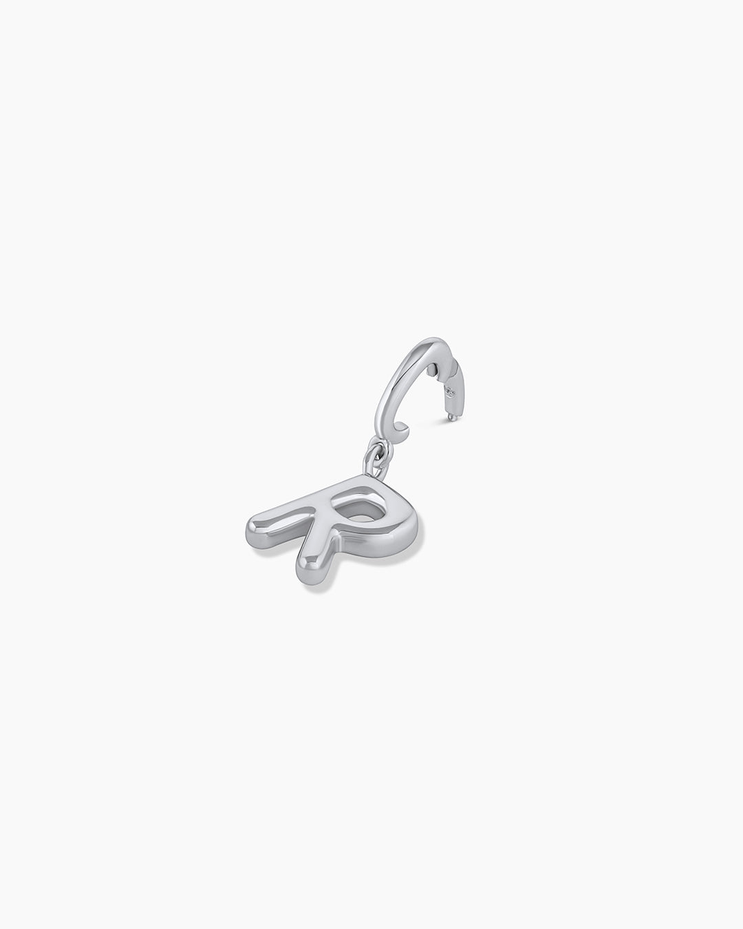 Alphabet Helium Parker Charm || option:: Silver Plated, R