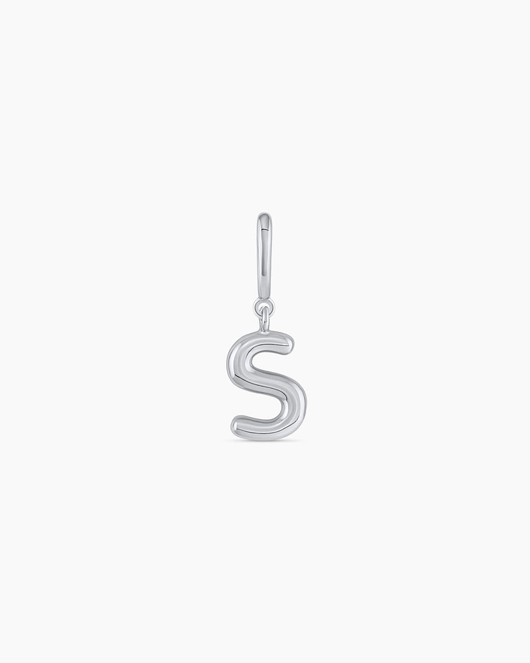 Alphabet Helium Parker Charm || option:: Silver Plated, S