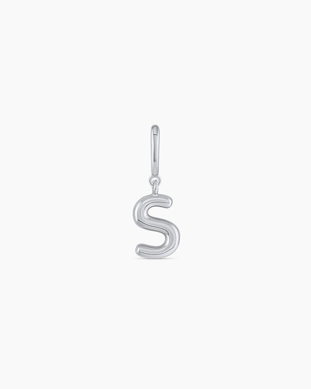 Alphabet Helium Parker Charm || option:: Silver Plated, S