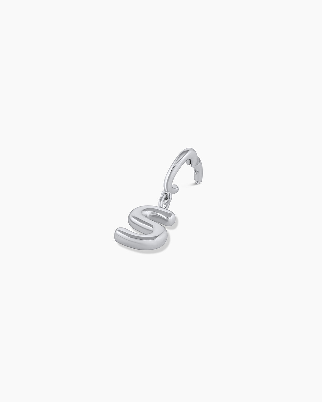 Alphabet Helium Parker Charm || option:: Silver Plated, S