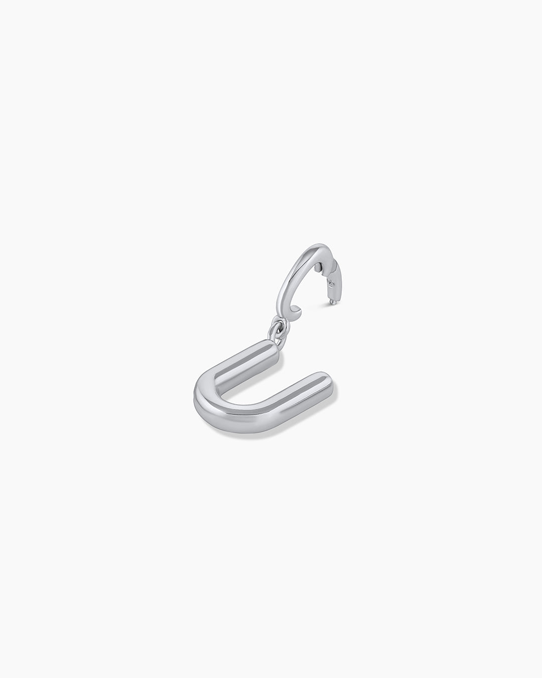 Alphabet Helium Parker Charm || option:: Silver Plated, U