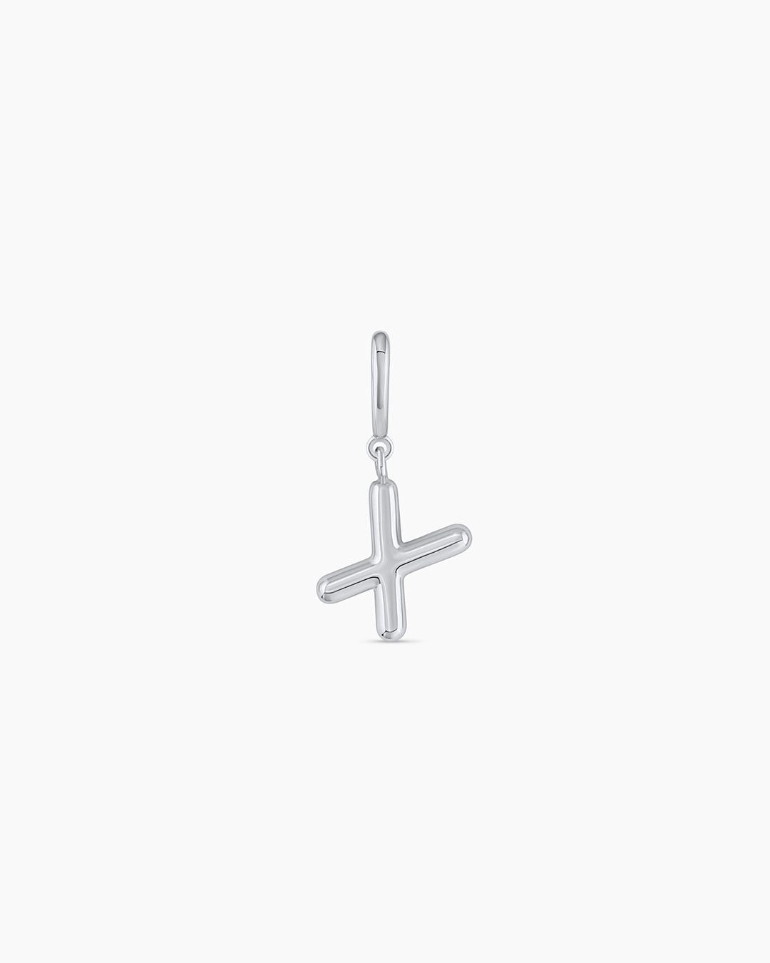 Alphabet Helium Parker Charm || option:: Silver Plated, X