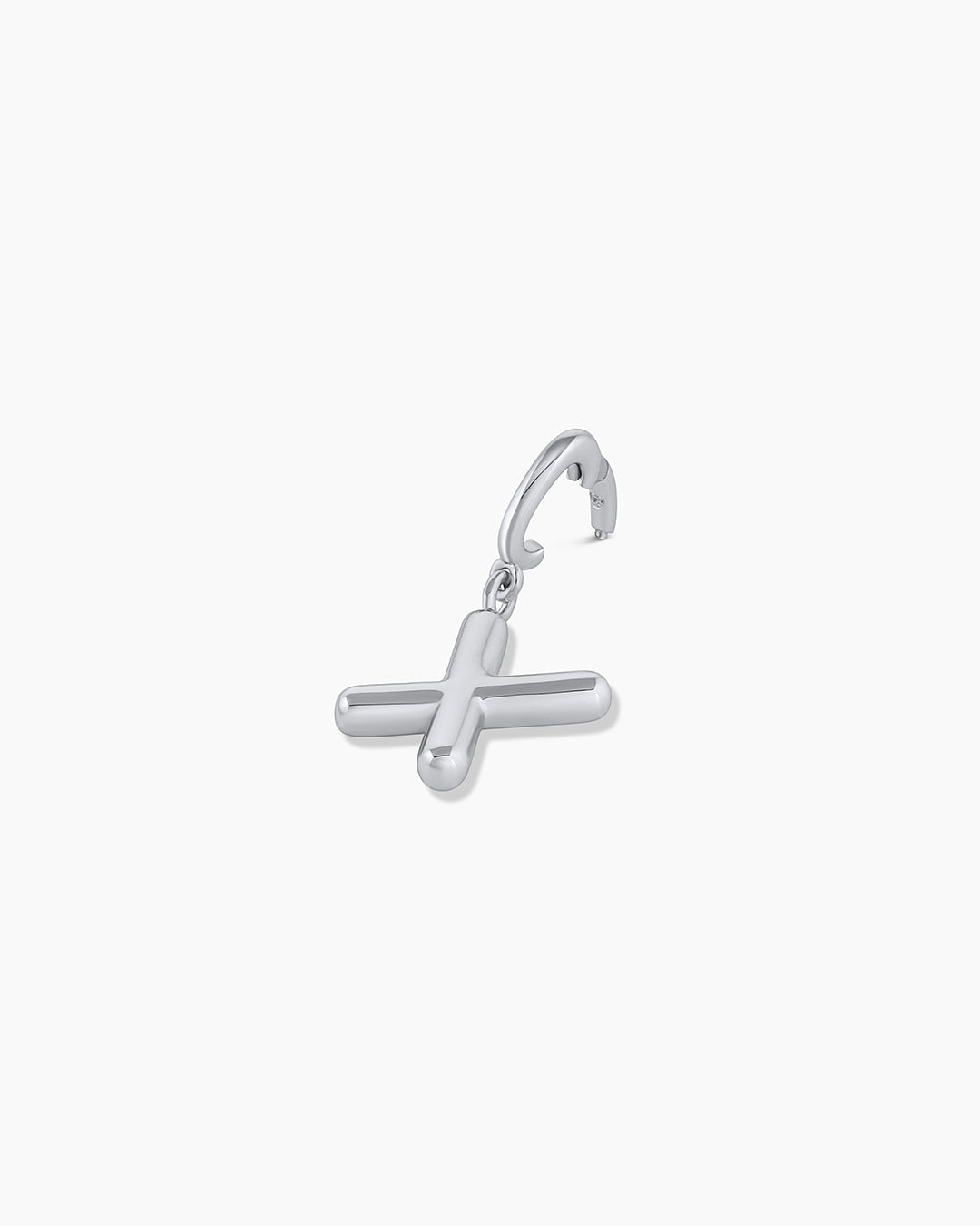 Alphabet Helium Parker Charm || option:: Silver Plated, X