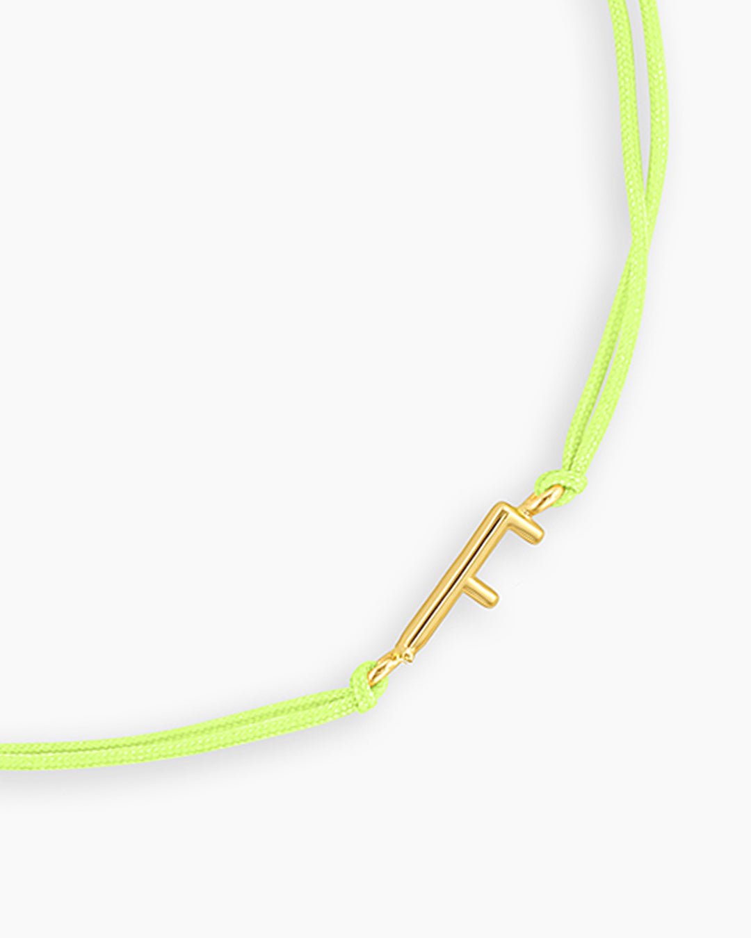 Alphabet Prism Bracelet #Y || option::Gold Plated, F