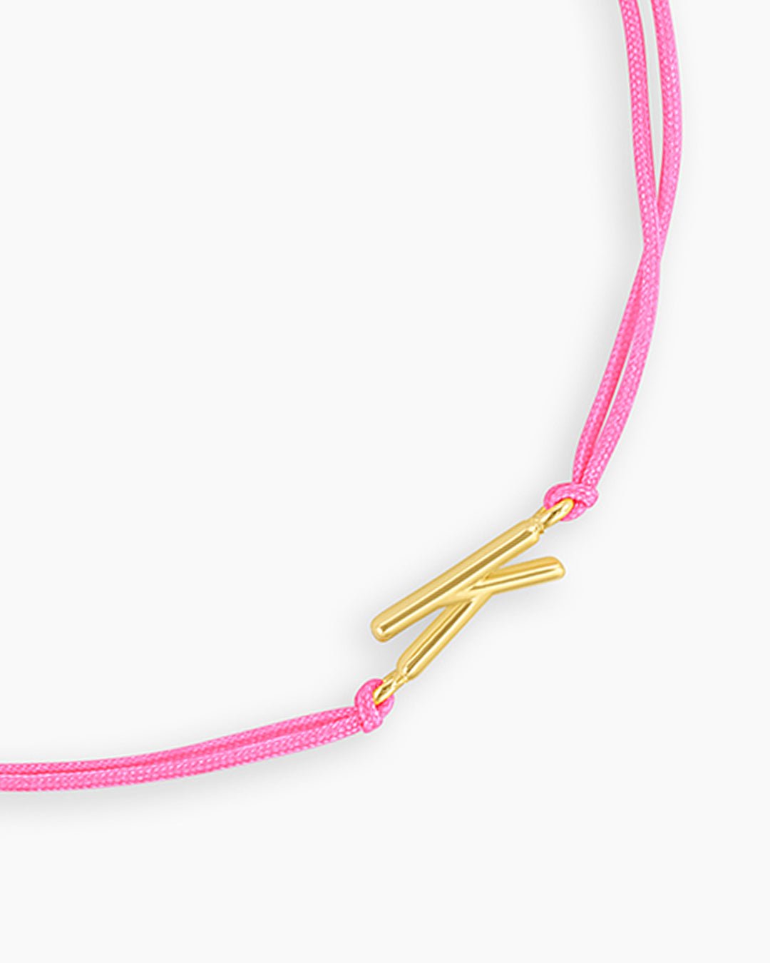 Alphabet Prism Bracelet #Y || option::Gold Plated, K