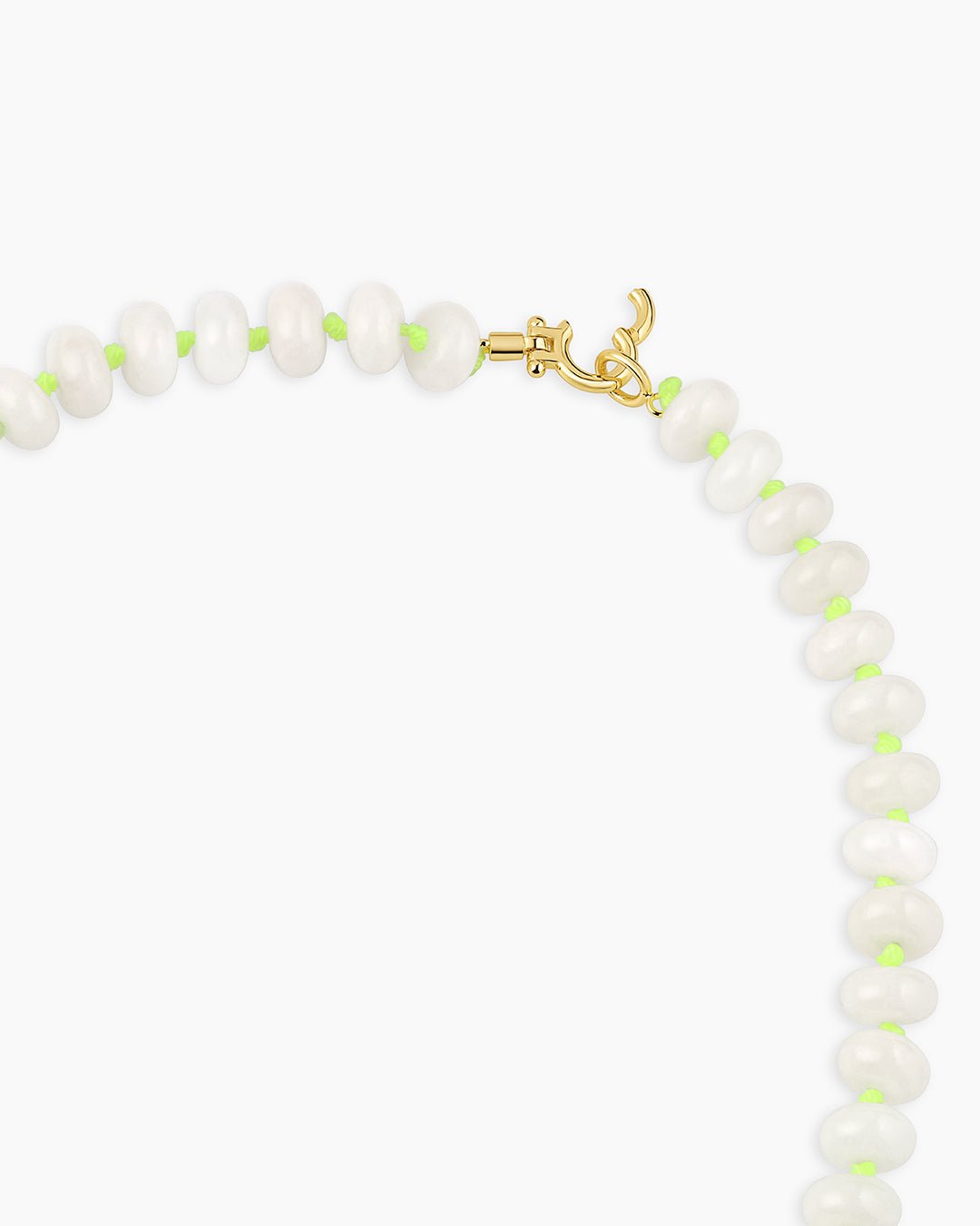 Palma Necklace (White Chalcedony) || option::Gold Plated, White Chalcedony