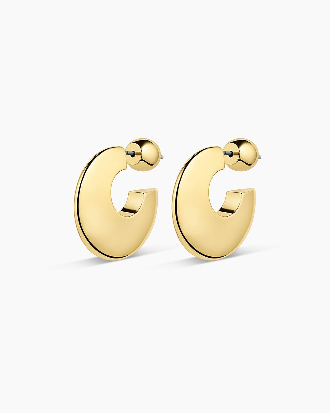 Paseo Arc Hoops || option::Gold Plated