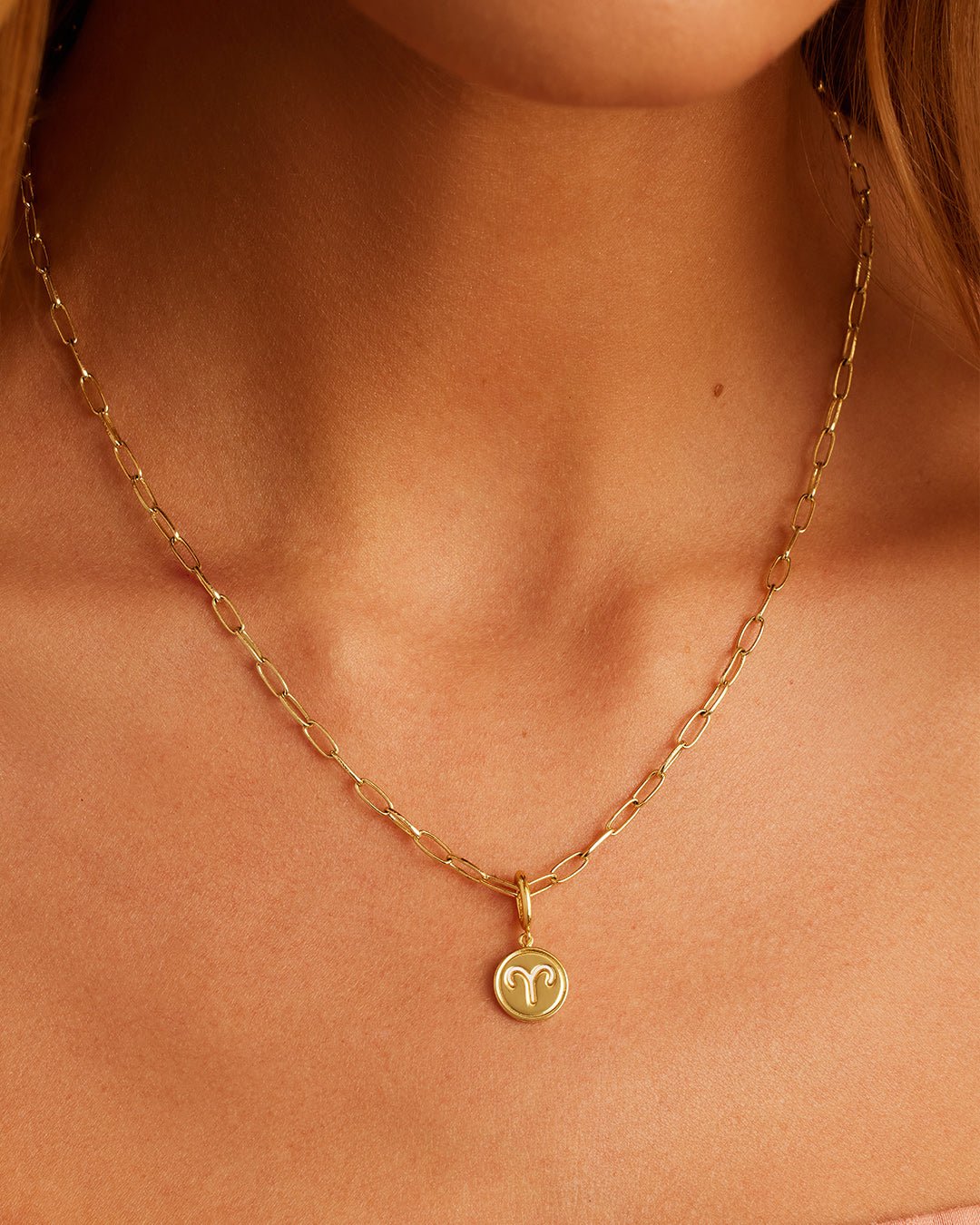 Zodiac Parker Charm || option::Gold Plated, Aries || set::zodiac-parker-charm-aries-stl