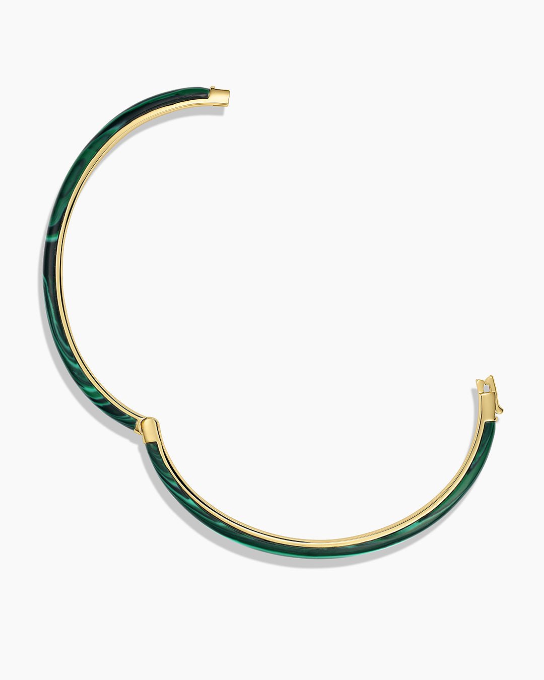 Paseo Marble Cuff || option::Gold Plated, Malachite Marble