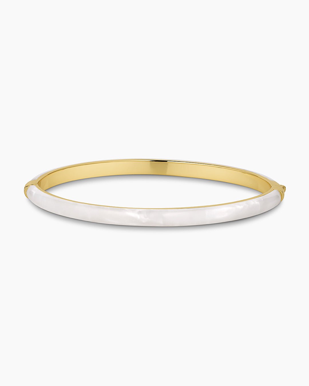 Paseo Marble Cuff || option::Gold Plated, White Marble