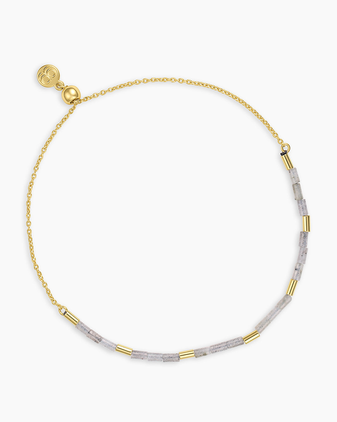 Power Gemstone Tatum Bracelet || option::18k Gold Plated, Labradorite - Balance
