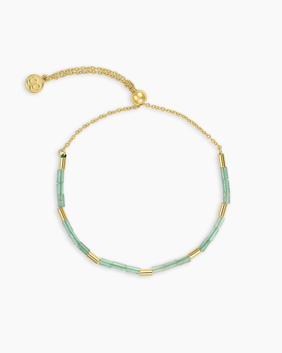 Power Gemstone Tatum Bracelet || option::Gold Plated, Aventurine