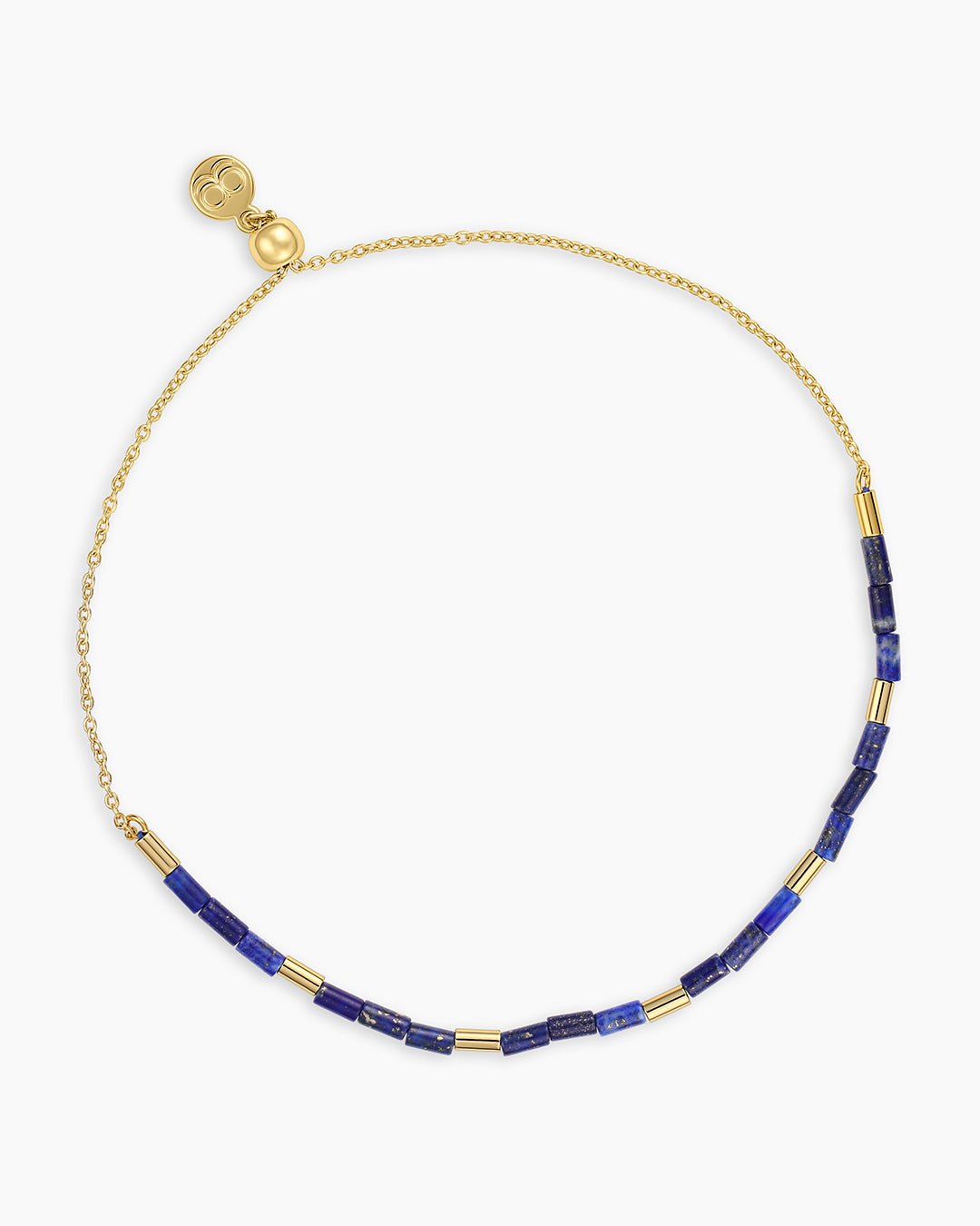 Power Gemstone Tatum Bracelet || option::Gold Plated, Lapis