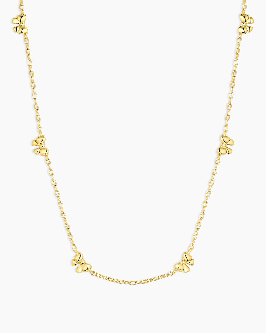 Mini Bow Necklace || option::18k Gold Plated