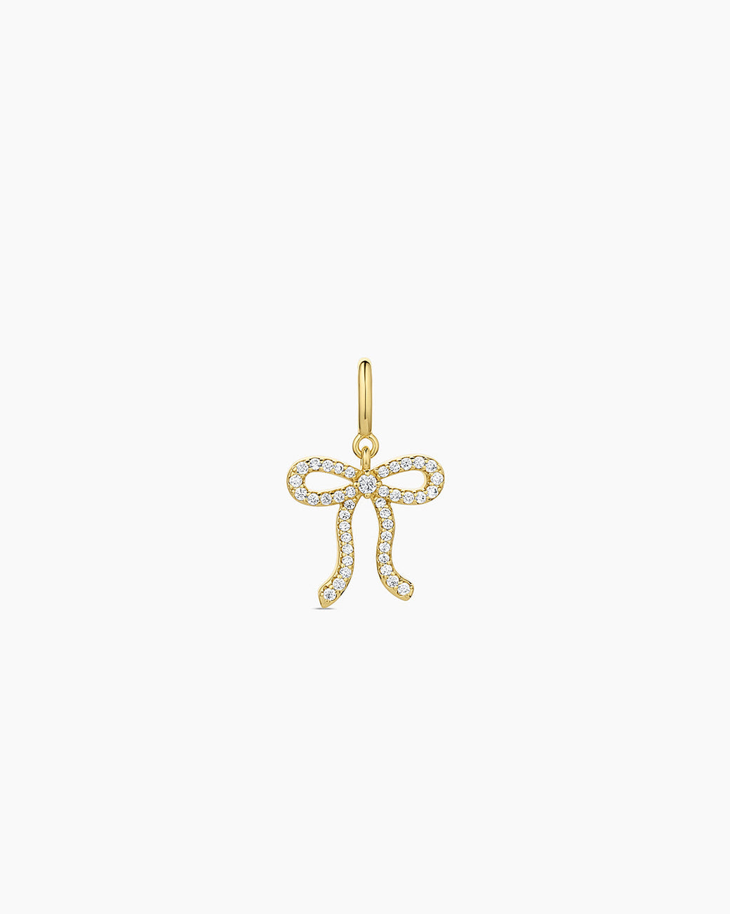 Bow Shimmer Parker Charm || option::18k Gold Plated