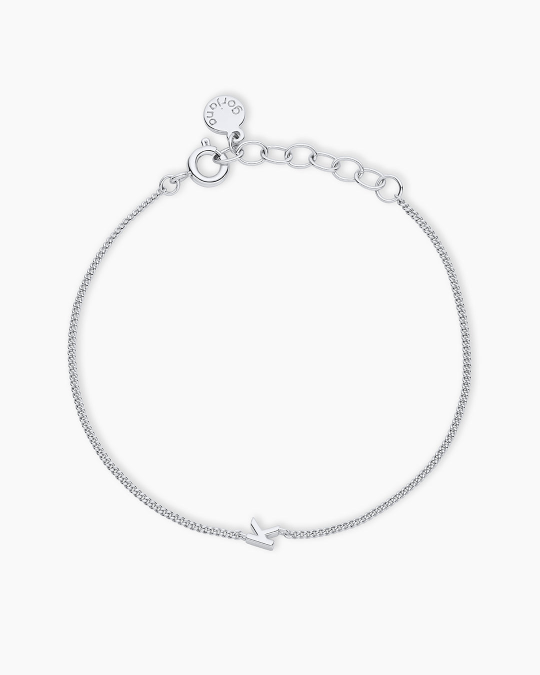 Wilder Mini Alphabet Bracelet || option:: Silver Plated, K