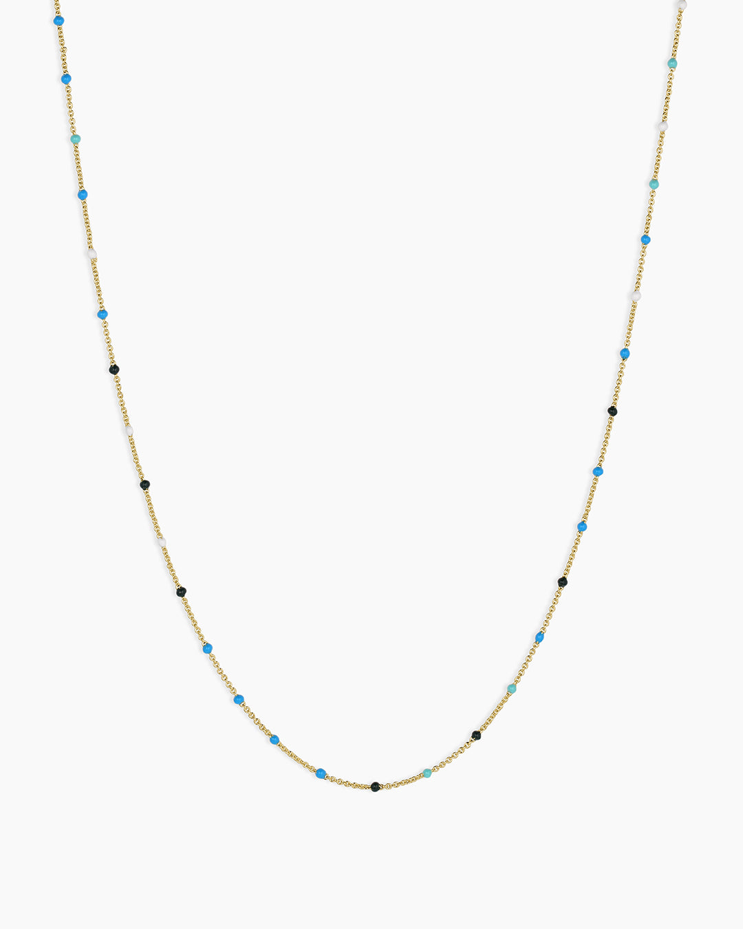 Capri Short Necklace || option::18k Gold Plated, Laguna