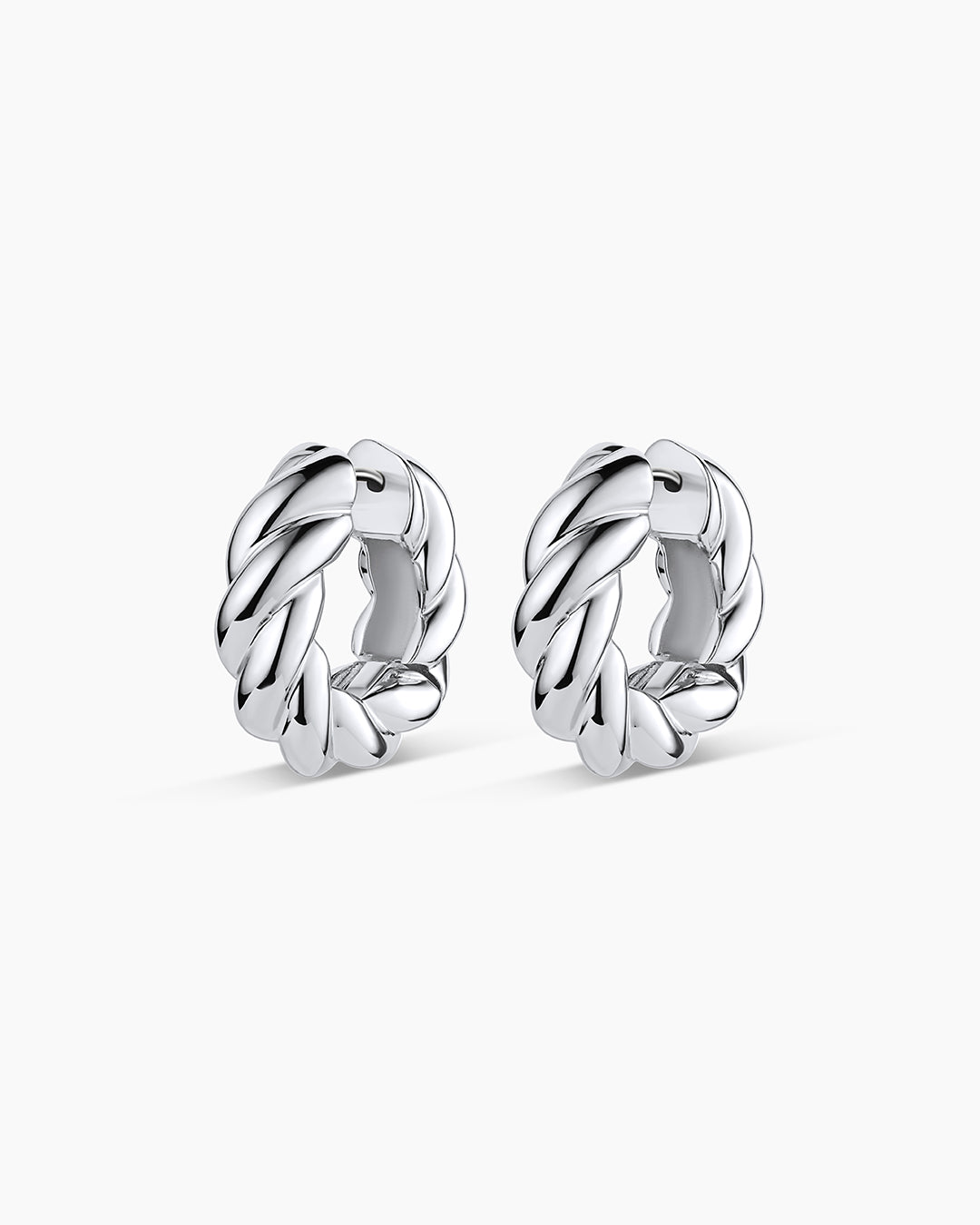 Crew Helium Hoops || option::Silver Plated